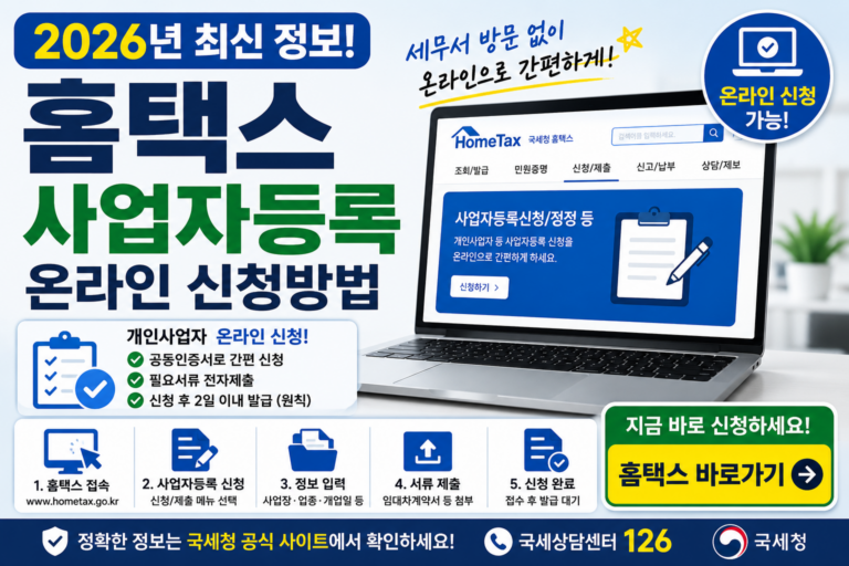 홈택스 사업자등록