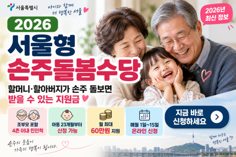 2026 서울형 손주돌봄수당 안내 썸네일