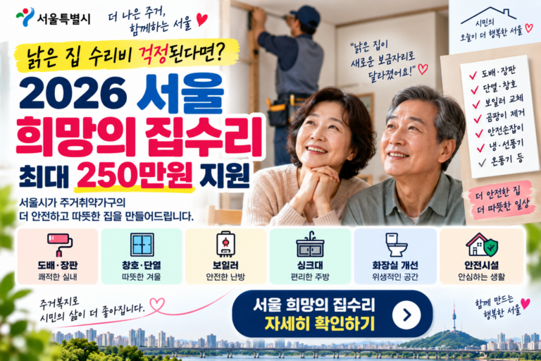 서울 희망의 집수리 안내 포스터 썸네일