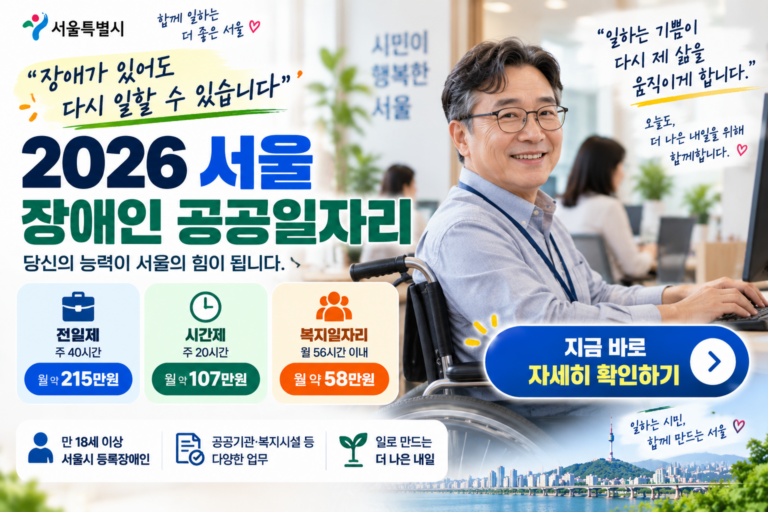 함께 만드는 장애인 공공일자리 서울